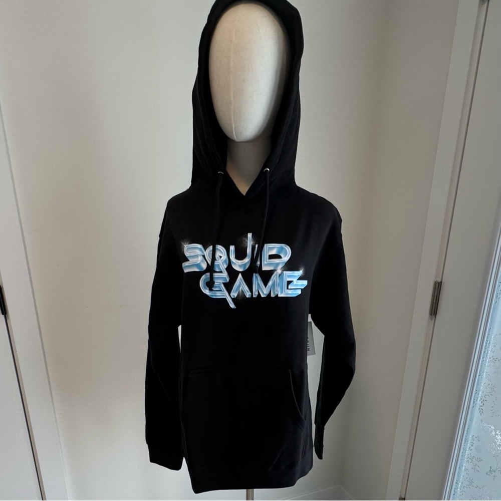 NWT - SQUID GAME - Black Squid Game Hoodie, men’s, size small - Picture 10 of 13